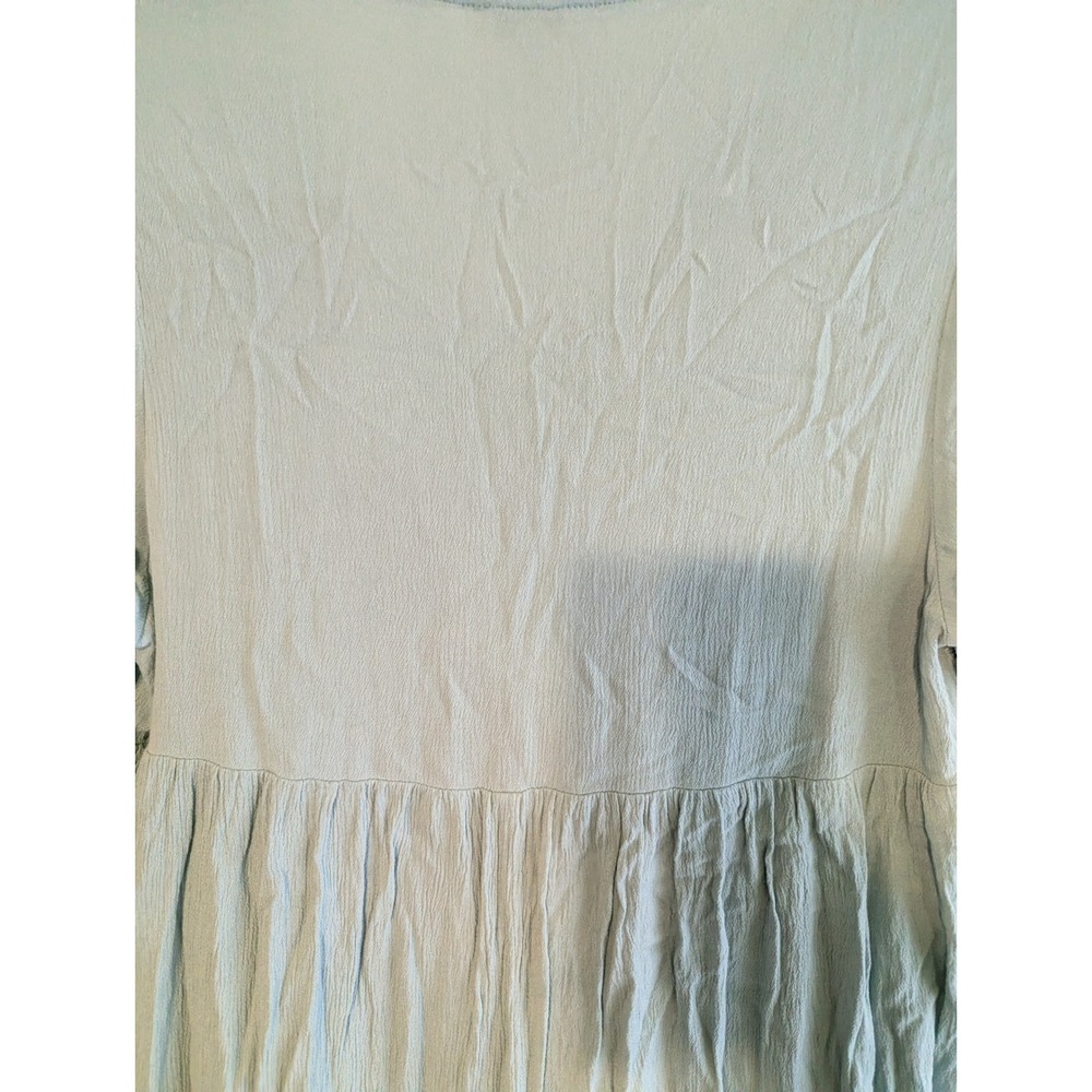 Umgee USA Women Sage Crochet Lace Babydoll Tunic Top Mini Dress Large K6138 - Picture 10 of 11